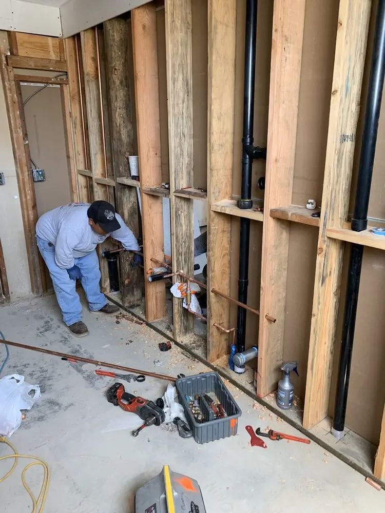 Commercial rough-in plumbing for Gas Line Repair in Crown Hill